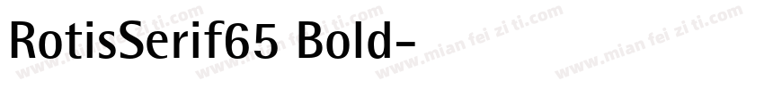 RotisSerif65 Bold字体转换